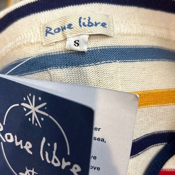 #116 Roue libre striped sailing crop top size small - Picture 9 of 9